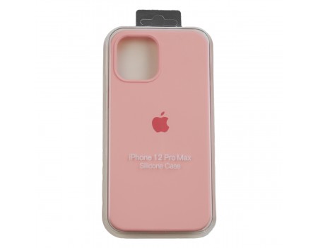 Чехол Silicone Case Full Cover iPhone 12 Pro Max Pink (12)