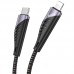 Кабель Hoco U95 Freeway PD charging data cable for Lightning Black