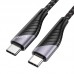 Кабель Hoco U95 Freeway PD charging data cable 60W for Type-C to Type-C Black