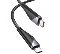 Кабель Hoco U95 Freeway PD charging data cable 60W for Type-C to Type-C Black