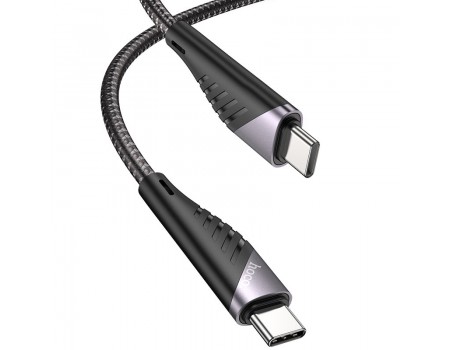 Кабель Hoco U95 Freeway PD charging data cable 60W for Type-C to Type-C Black