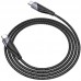 Кабель Hoco U95 Freeway PD charging data cable 60W for Type-C to Type-C Black