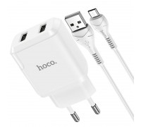 МЗП Hoco N7 Speedy dual port charger set Micro ( EU ) White