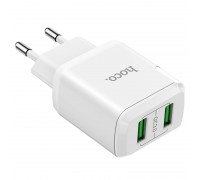 Сетевое зарядное устройство Hoco N6 Charmer dual port QC3.0 charger (EU) White