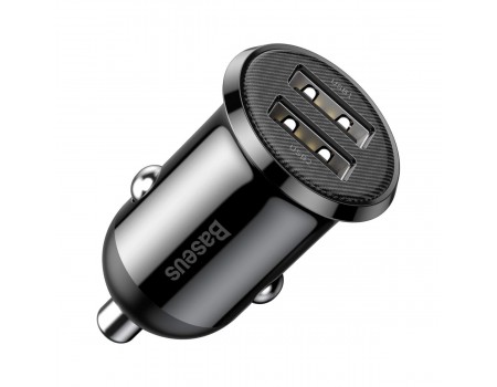 АЗП Baseus Grain Pro Car Charger (Dual USB 4.8 A) Black