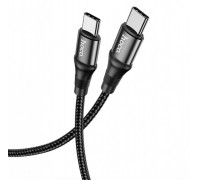 Кабель Hoco X50 Type-C to Type-C Exquisito 100W charging data cable (L-1M) Black