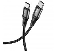 Кабель Hoco X50 Type-C to Type-C Exquisito 100W charging data cable (L-2M) Black