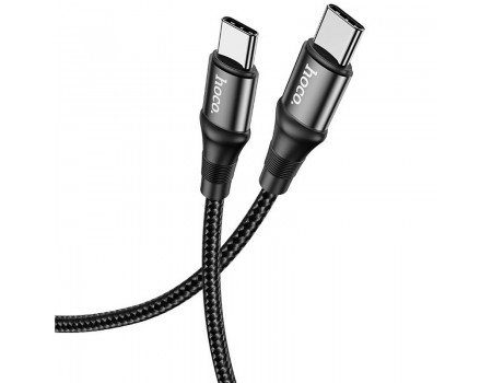 Кабель Hoco X50 Type-C to Type-C Exquisito 100W charging data cable (L-2M) Black