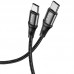 Кабель Hoco X50 Type-C to Type-C Exquisito 100W charging data cable (L-2M) Black