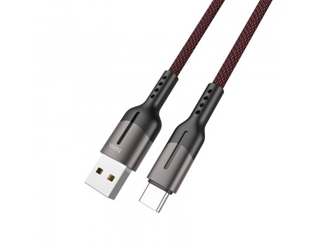 Кабель Hoco U68 Type-C 5A Gusto flash charging data cable Black