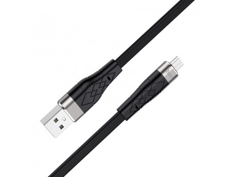 Кабель Hoco X53 Angel silicone charging data cable for Micro Black