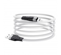 Кабель Hoco X53 Angel silicone charging data cable for Micro White