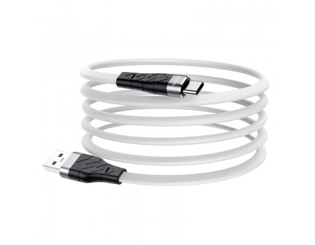 Кабель Hoco X53 Angel silicone charging data cable for Type-C White