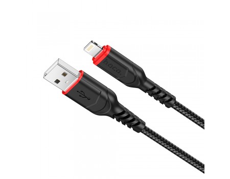 Кабель Hoco X59 Victory charging data cable for Lightning Black