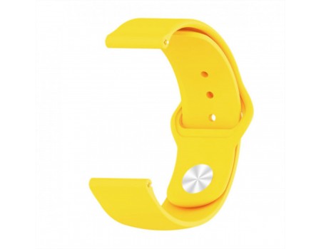 Ремешок Silicone 20 mm Watch Active/Galaxy S4 42 mm/Gear S2/Xiaomi Amazfit Yellow