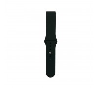 Ремінець Silicone 20mm Samsung Watch Active/Galaxy S4 42/44mm/Gear S2 Classic/Xiaomi Amazfit Black