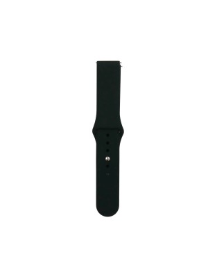 Ремінець Silicone 20mm Samsung Watch Active/Galaxy S4 42/44mm/Gear S2 Classic/Xiaomi Amazfit Black
