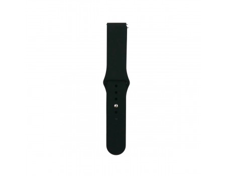Ремінець Silicone 20mm Samsung Watch Active/Galaxy S4 42/44mm/Gear S2 Classic/Xiaomi Amazfit Black