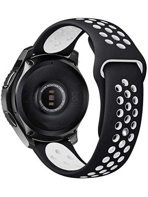 Ремешок Nike Sport 20 mm Watch Active/Galaxy S4 42 mm/Gear S2/Xiaomi Amazfit Black/White (S)