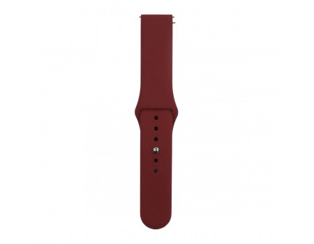 Ремінець Silicone 22mm Samsung Watch Gear S3/Samsung Watch 46mm/Xiaomi Amazfit Burgundy