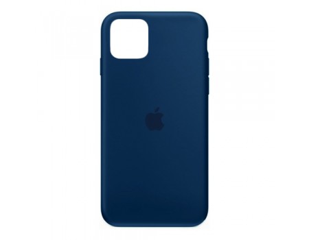 Чехол Silicone Case Full Cover iPhone 11 Copy Navy Blue (20)