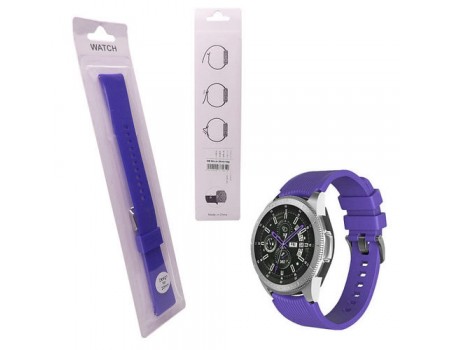 Ремешок Silicone Lines 20 mm Watch Active/Galaxy S4 42 mm/Gear S2/Xiaomi Amazfit Violet