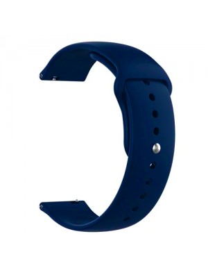 Ремінець Silicone 20mm Samsung Watch Active/Galaxy S4 42/44mm/Gear S2 Classic/Xiaomi Amazfit Blue Da