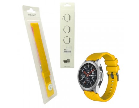 Ремешок Silicone Diagonal 22 mm Watch Gear S3/ Watch 46 mm/Xiaomi Amazfit Yellow