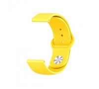 Ремінець Silicone 22mm Samsung Watch Gear S3/Samsung Watch 46mm/Xiaomi Amazfit Yellow