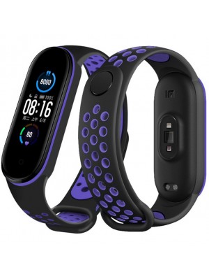 Ремешок Nike Sport Mi Band 5/6 Black/Violet