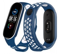 Ремінець Nike Sport Mi Band 5/6 Dark Blue/White