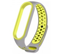 Ремінець Nike Sport Mi Band 5/6 Grey / Green