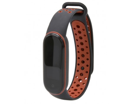 Ремешок Nike Sport Mi Band 5/6 Black/Brown