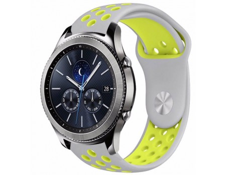Ремінець Nike Sport 20 mm Watch Active / Galaxy S4 42 mm / Gear S2 / Xiaomi Amazfit Grey / Yellow (