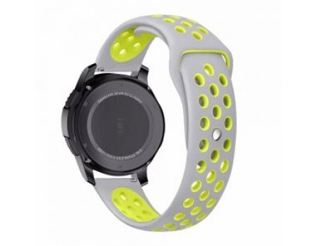 Ремінець Nike Sport 22 mm Watch Gear S3 / Xiaomi Amazfit Grey / Yellow ( S )