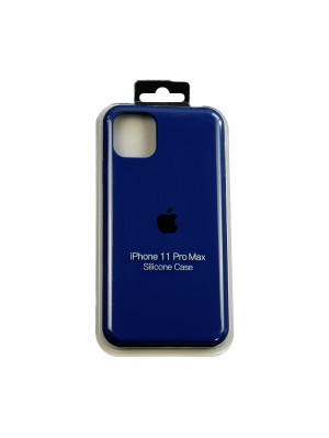 Чехол Silicone Case Full Cover iPhone 11 Pro Max Copy Navy Blue (20)