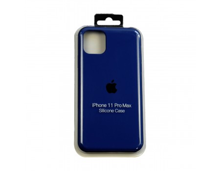 Чехол Silicone Case Full Cover iPhone 11 Pro Max Copy Navy Blue (20)