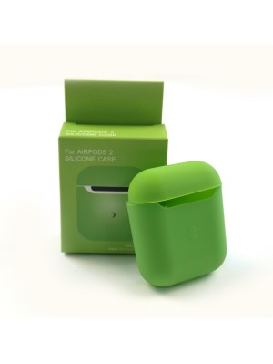 Чехол Silicone Case Airpods 1/2 Bean Green