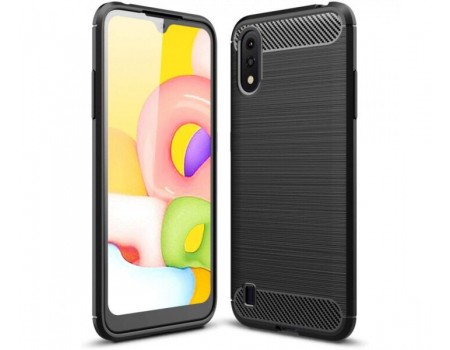 Чехол Brushed Samsung A01/M01 (A015/M015) Black