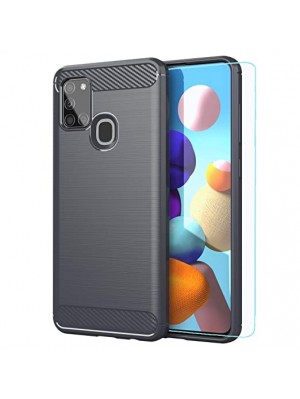 Чехол Brushed Samsung A21s (A217) Carbon