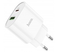 Сетевое зарядное устройство Hoco C95A Lineal PD20W+QC3.0 charger(EU) White