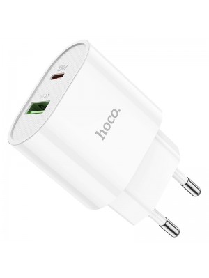 МЗП Hoco C95A Lineal PD20W + QC3.0 charger ( EU ) White