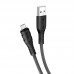 Кабель Hoco X67 Nano silicone charging data cable for Micro black