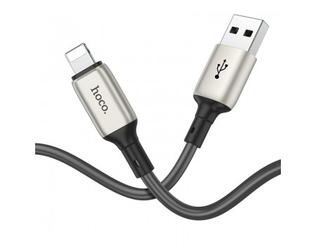 Кабель Hoco X66 Howdy charging data cable for Lightning Gray