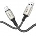 Кабель Hoco X66 Howdy charging data cable for Lightning Gray