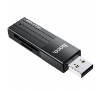 Кардрідер Hoco HB20 Mindful 2-in-1card reader ( USB 2.0 ) Black