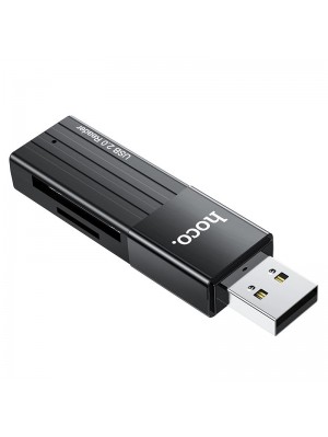 Кардрідер Hoco HB20 Mindful 2-in-1card reader ( USB 2.0 ) Black