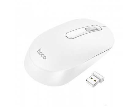 Комп&apos;ютерна миша Hoco GM14 Platinum 2.4G business wireless mouse White