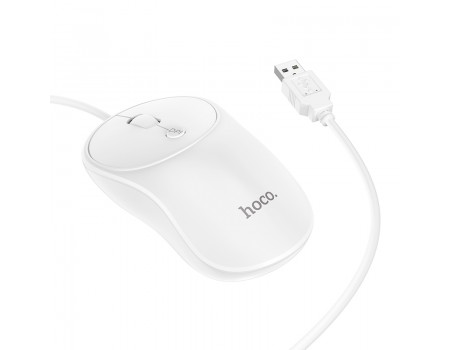 Комп&apos;ютерна миша Hoco GM13 Esteem business wired mouse White
