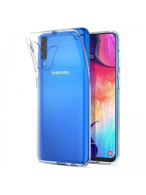 Чехол Silicone Case WS Samsung A50/A50s/A30s (A505/A507/A307) Прозрачный